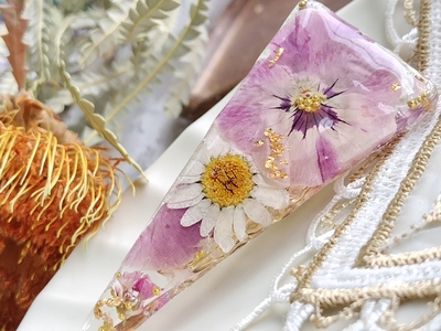 一点物 秋色紫陽花 リース ワイヤークラフト ディップアート 壁