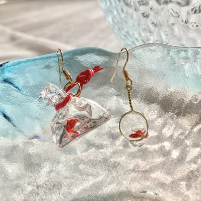 フローライト＊リーフカービング ロジウムカラー チャーム （お品書き  