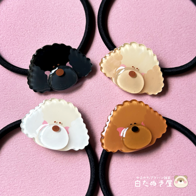 春デザインうさぎちゃんラウンドレジンヘアゴム